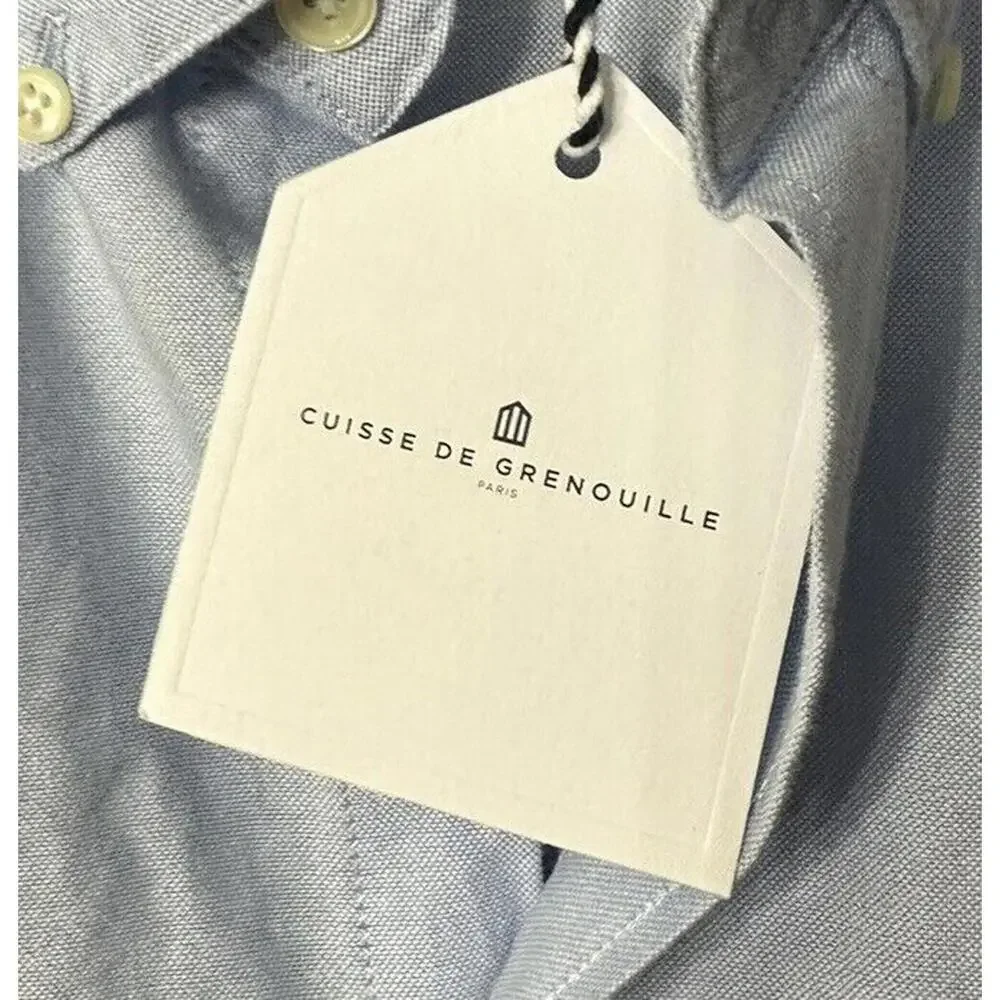 NWT Cuisse De Grenouille Paris Mens Johnson 08 Long Sleeve Button Shirt Size XXL - Picture 7 of 12